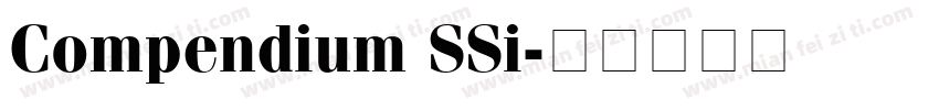 Compendium SSi字体转换